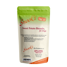 Load image into Gallery viewer, Snooks Sweet Potato Biscuits 16oz back pouch