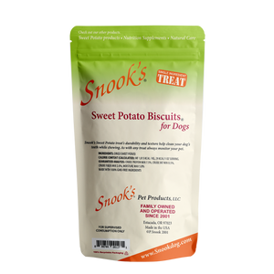 Snooks Sweet Potato Biscuits 16oz back pouch