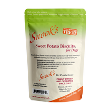 Load image into Gallery viewer, Snooks Sweet Potato Biscuits 8oz back