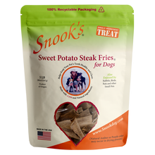 Load image into Gallery viewer, 5lb pouch Sweet Potato Steak Fries for Dogs - made from GMO Free dried golden sweet potatoes.