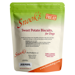Snooks Sweet Potato Biscuits 5lb back of pouch